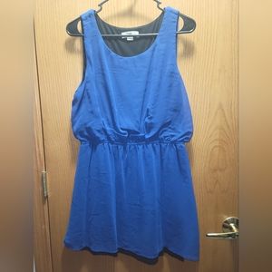 Blue chiffon dress